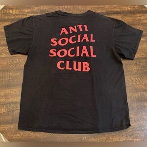 Anti Social Social Club China Tee T Shirt Black Size  L